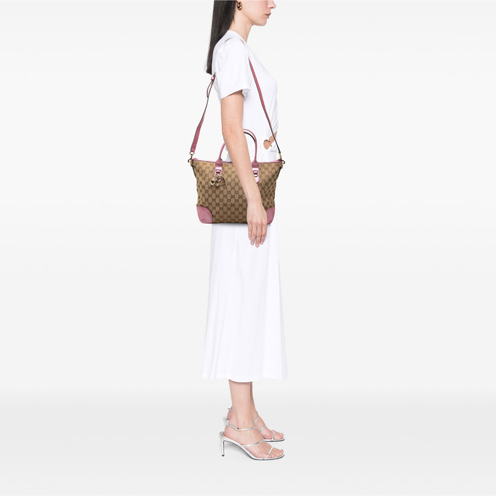 GG Heart Bit Sac Beige