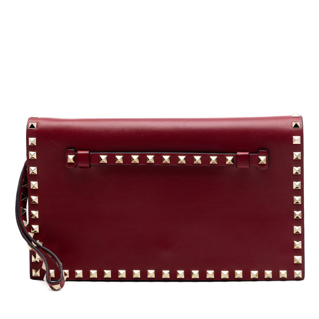 Valentino Nappa Rockstud Wristlet Pochette