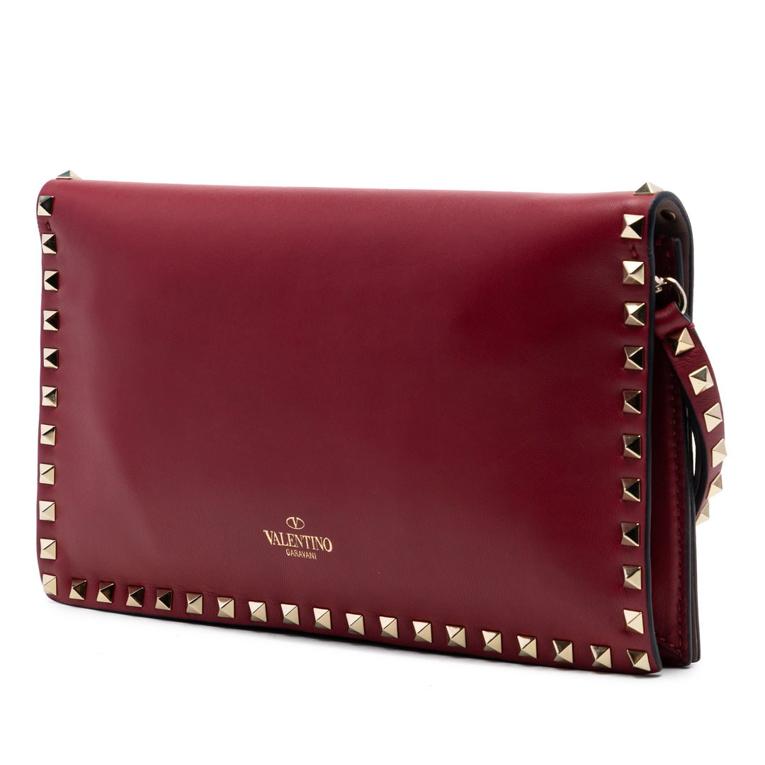 Valentino Nappa Rockstud Wristlet Pochette