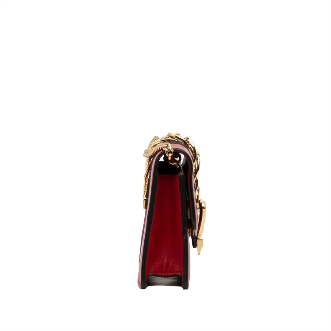 Super Mini Sylvie Chain Bag Red - Gaby Paris