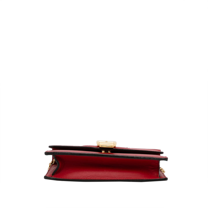 Super Mini Sylvie Chain Bag Red - Gaby Paris