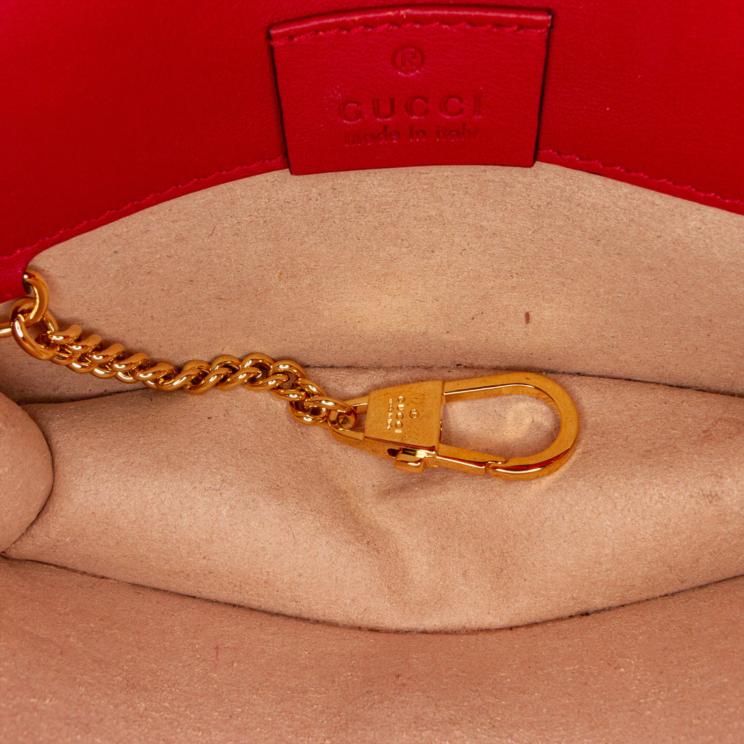 Super Mini Sylvie Chain Bag Red - Gaby Paris