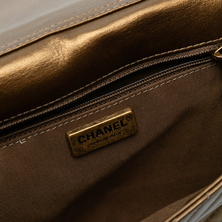 Chanel Cuir de veau Chevron Rock The Corner Flap Marron – GABY PARIS Authentique