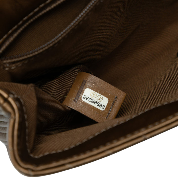 Chanel Cuir de veau Chevron Rock The Corner Flap Marron – GABY PARIS Authentique