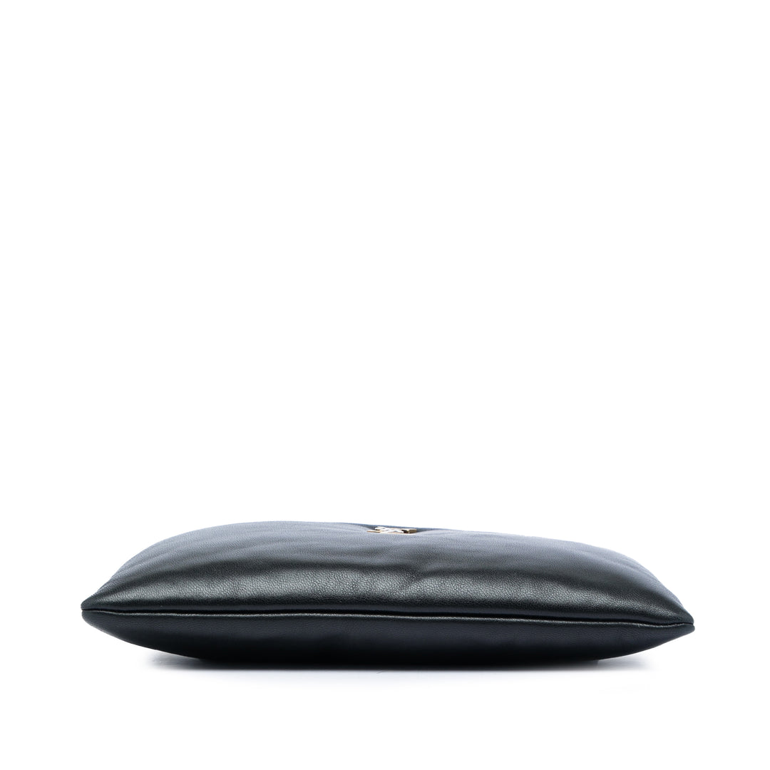Saint Laurent Small Cuir d’agneau Calypso Zipped Pochette