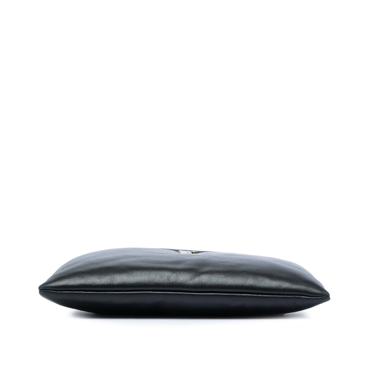 Saint Laurent Small Cuir d’agneau Calypso Zipped Pochette