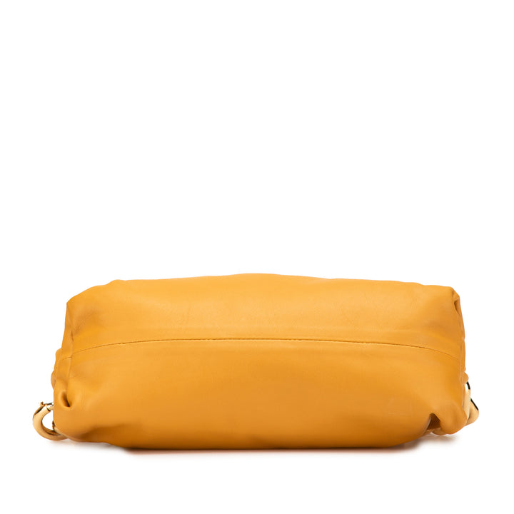 Lambskin Chain Pouch Yellow - Gaby Paris
