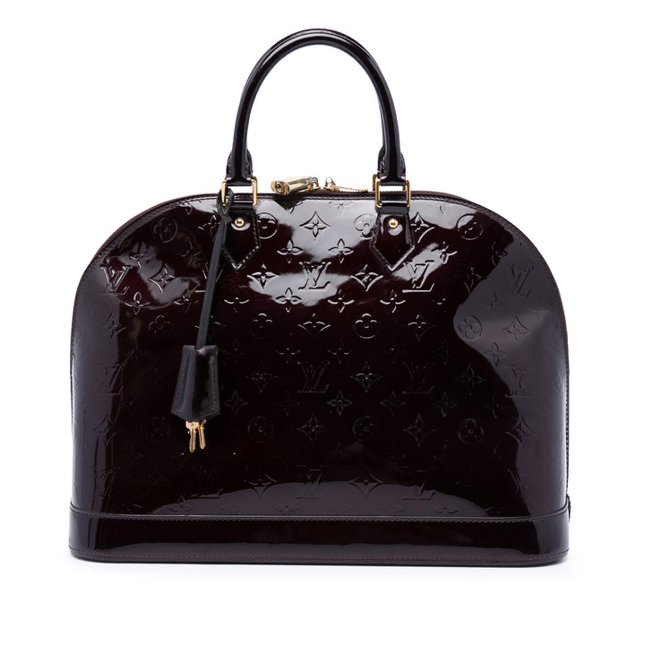 Alma GM Cuir verni Monogram Violet