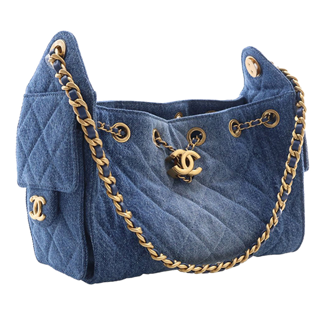 Chanel Mini Matelassé Jean 25 Hobo