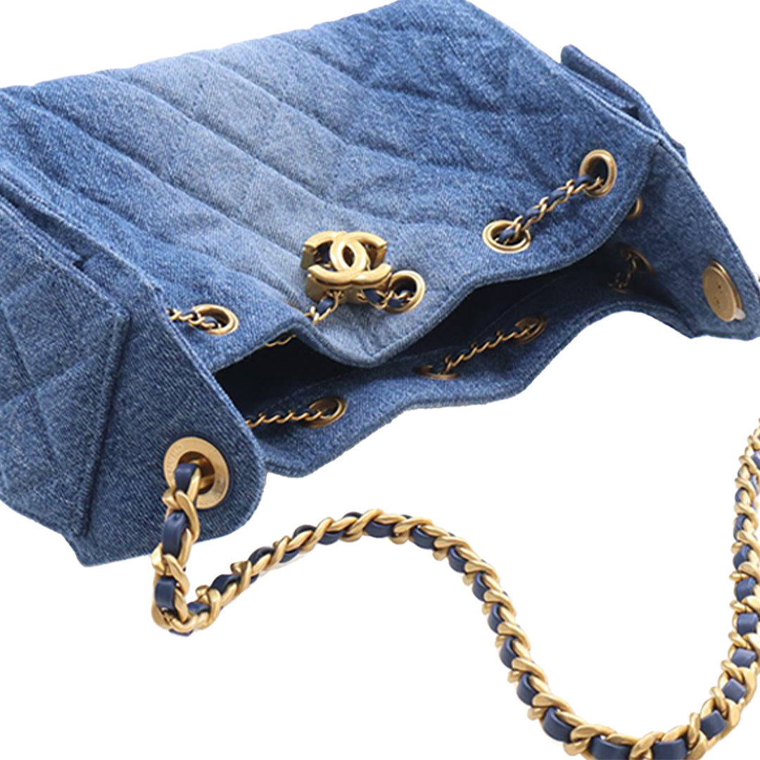 Chanel Mini Matelassé Jean 25 Hobo