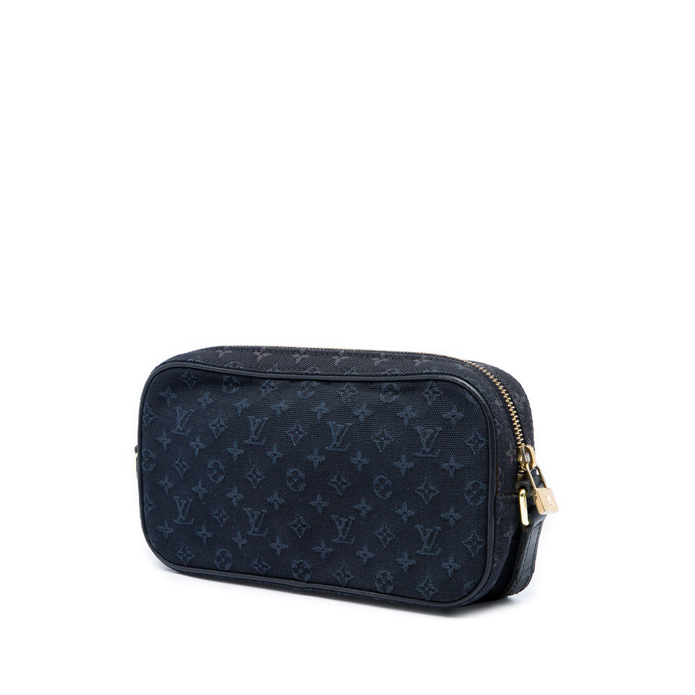 Louis Vuitton Sac bandoulière Lin Juliette Monogram Mini Bleu – vue 2 – GABY PARIS