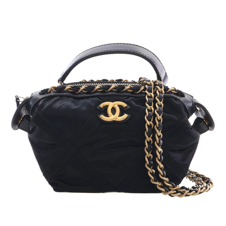 Grosgrain Lifestyle Pochette avec chaîne Noir