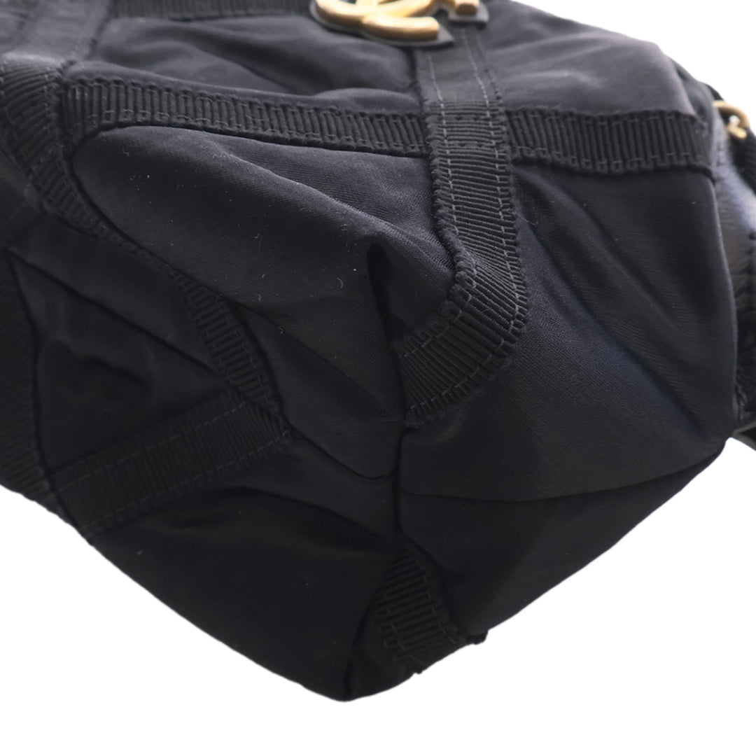 Grosgrain Lifestyle Pochette avec chaîne Noir