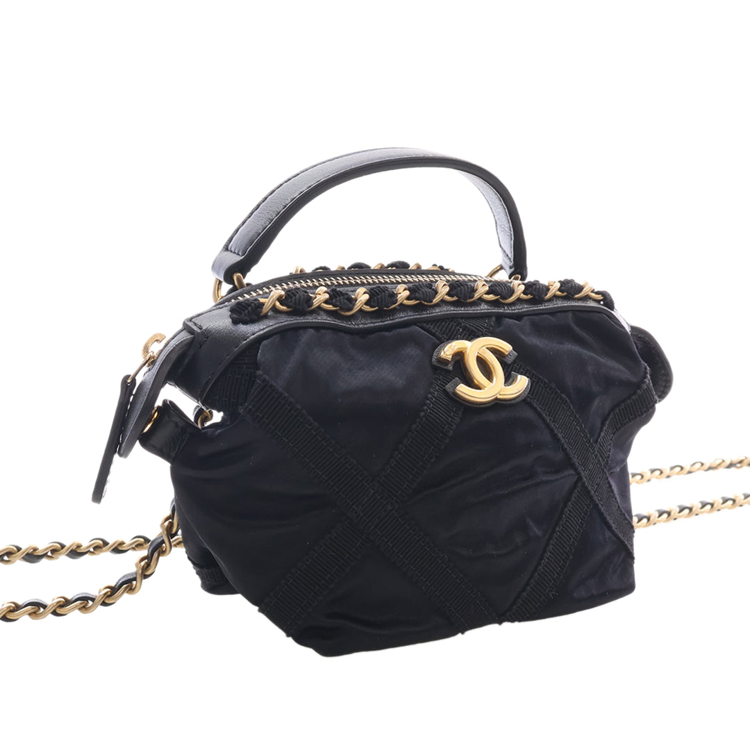 Grosgrain Lifestyle Pochette avec chaîne Noir