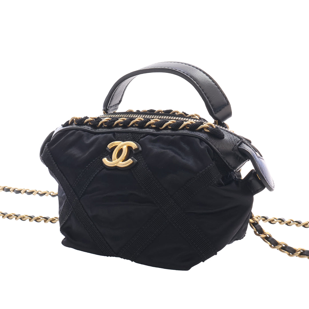 Grosgrain Lifestyle Pochette avec chaîne Noir