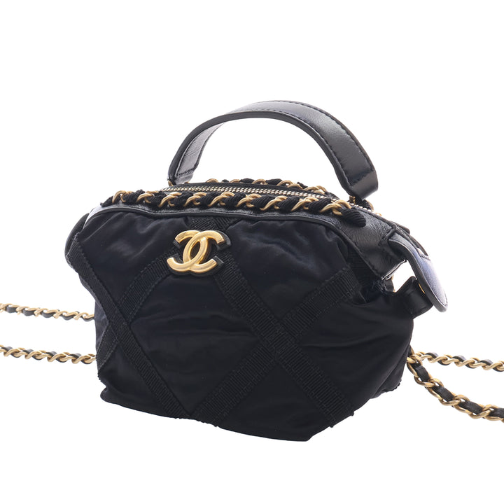Grosgrain Lifestyle Pochette avec chaîne Noir