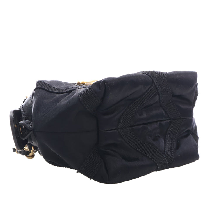 Grosgrain Lifestyle Pochette avec chaîne Noir
