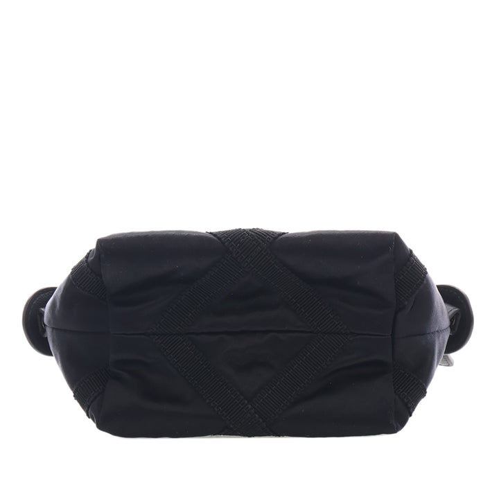 Grosgrain Lifestyle Pochette avec chaîne Noir