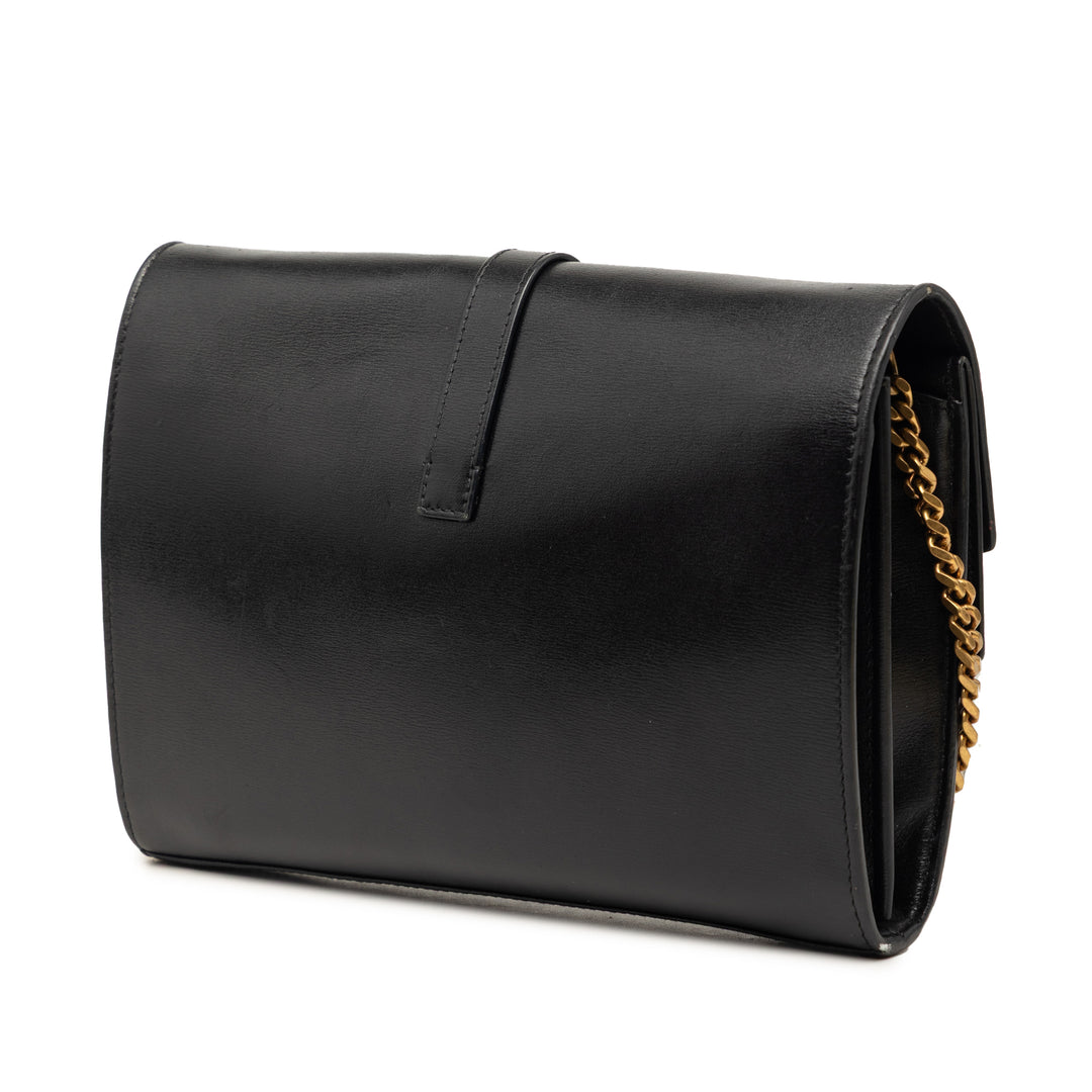 Saint Laurent Cuir Monogram Sulpice Wallet on Chain