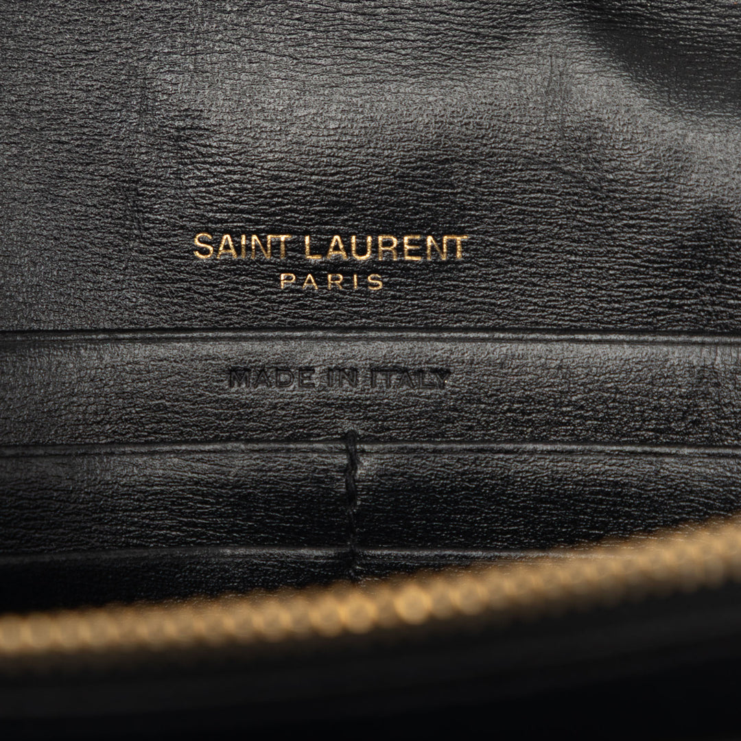 Saint Laurent Cuir Monogram Sulpice Wallet on Chain