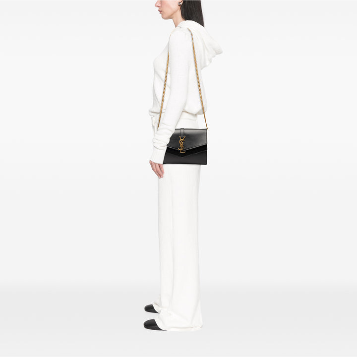 Saint Laurent Cuir Monogram Sulpice Wallet on Chain