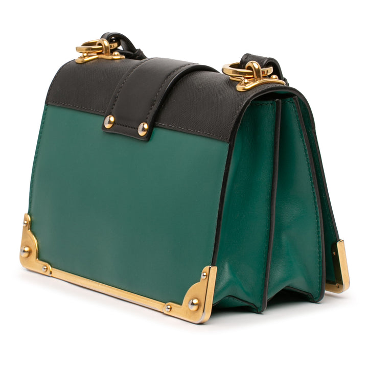 Prada Saffiano à finitions City Veau Cristal Cahier Sac porté croisé