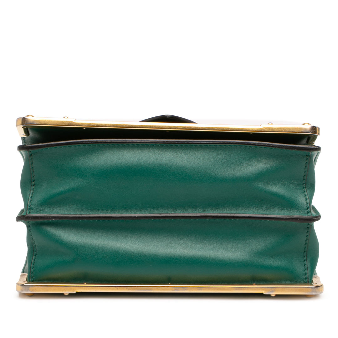Prada Saffiano à finitions City Veau Cristal Cahier Sac porté croisé