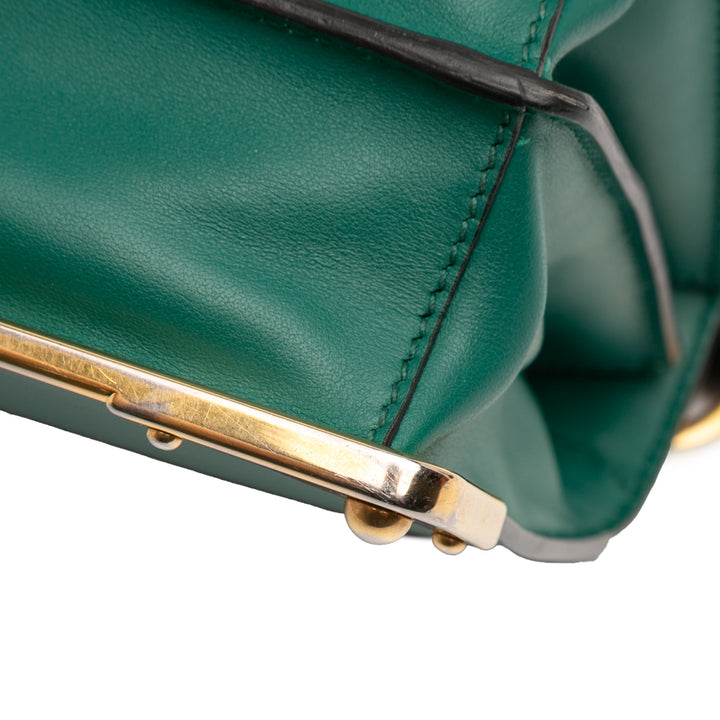 Prada Saffiano à finitions City Veau Cristal Cahier Sac porté croisé