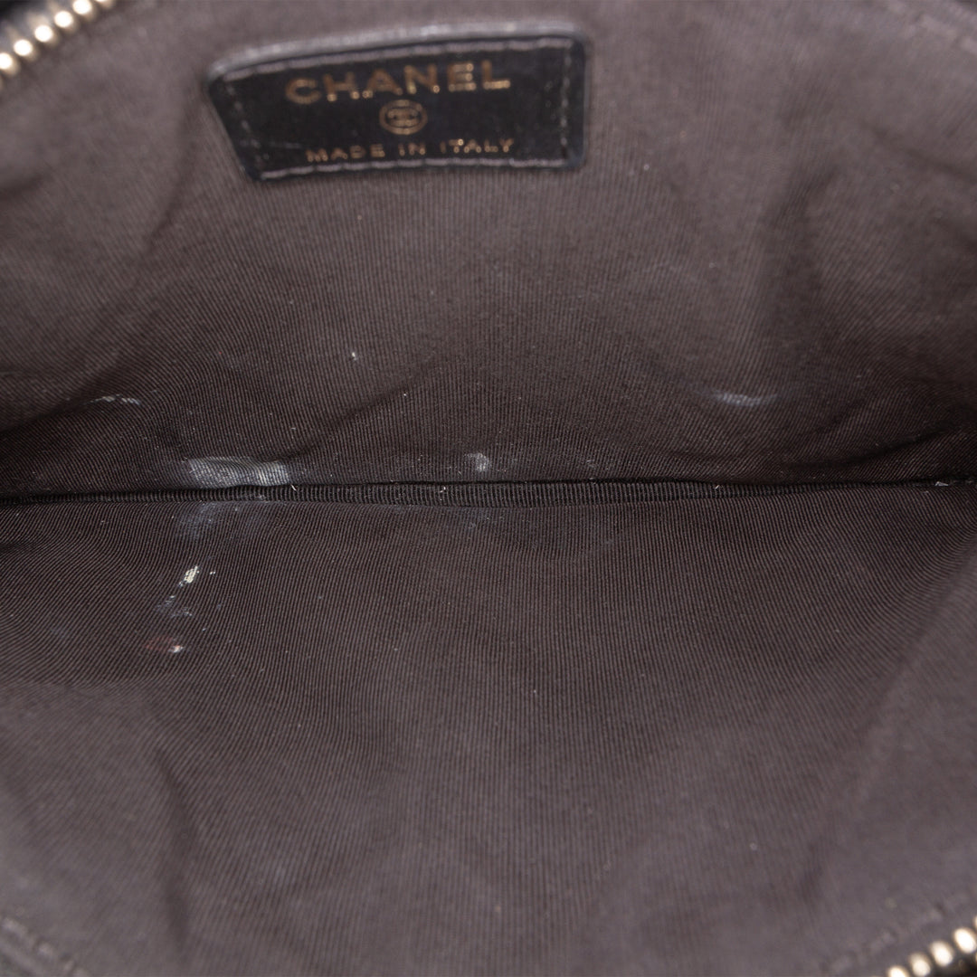 Chanel CC Matelassé Caviar Multi Zip Pochette