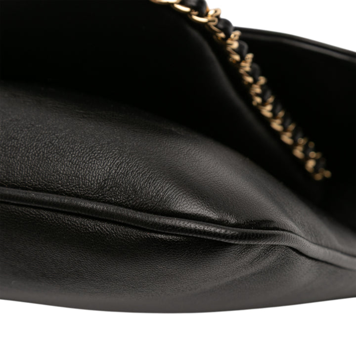 Chanel Matelassé Cuir d’agneau CC Unchained à rabat Pochette