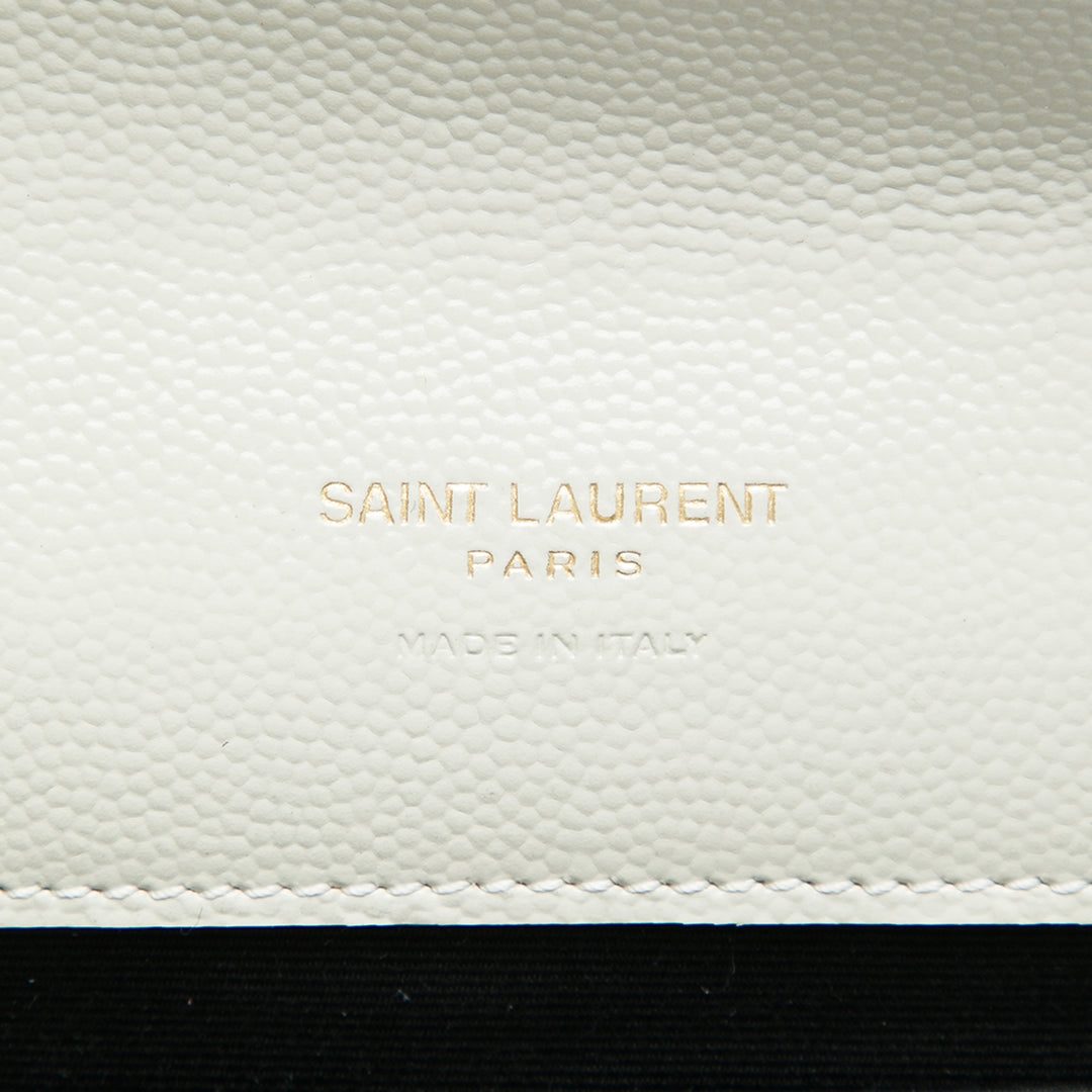 Saint Laurent Grain De Poudre Triquilt Monogram Envelope Pochette