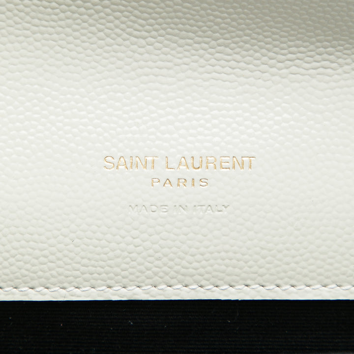 Saint Laurent Grain De Poudre Triquilt Monogram Envelope Pochette