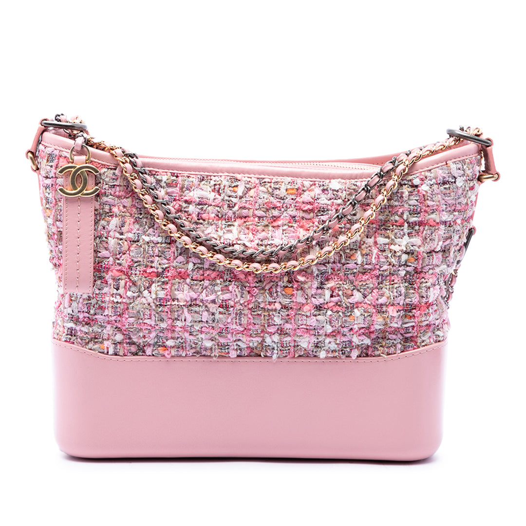 Chanel Gabrielle Sac Moyen Tweed Rose
