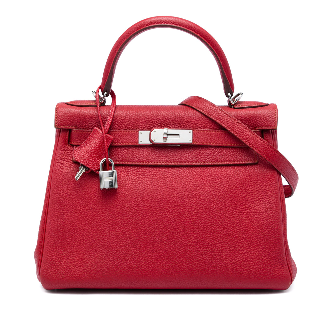 Hermès Kelly II Retourne 28 Togo Rouge