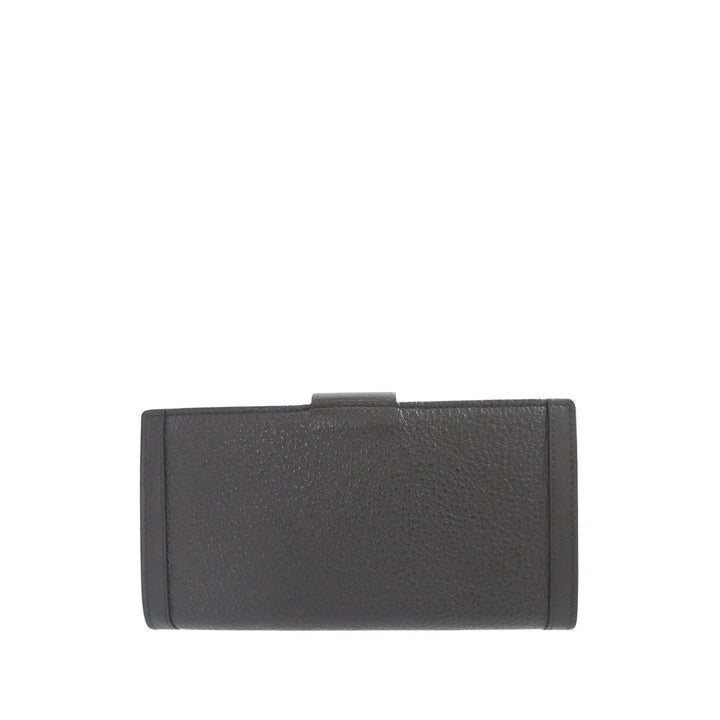 Bvlgari Cuir Doppio Tondo Bifold Portefeuille long