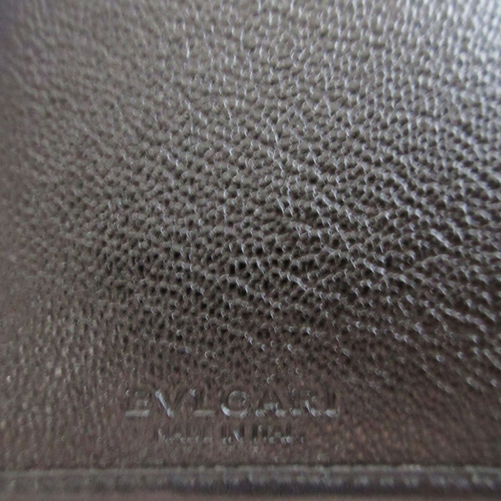 Bvlgari Cuir Doppio Tondo Bifold Portefeuille long