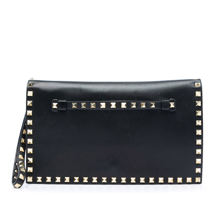 Valentino Cuir Rockstud à rabat Pochette
