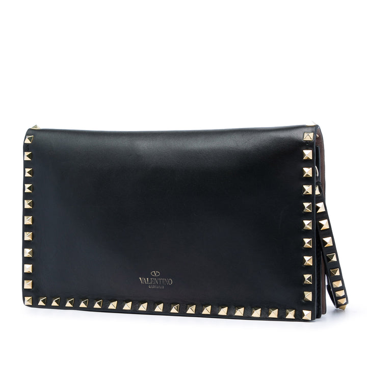 Valentino Cuir Rockstud à rabat Pochette