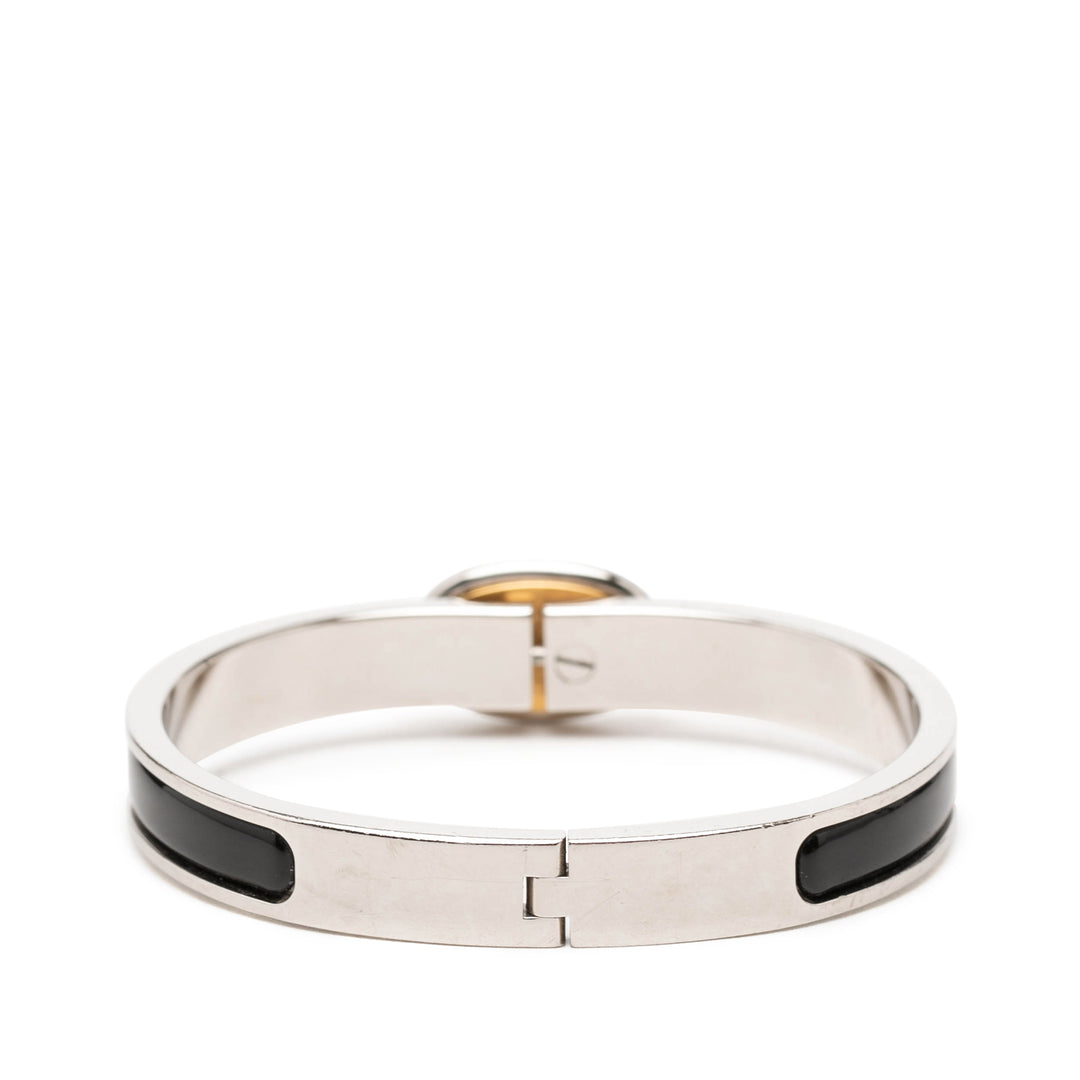 Émail Clic Chaînee d Ancre Bracelet Mini Noir