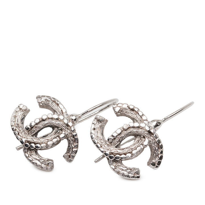 Chanel plaqué CC Hook Boucles d’oreilles