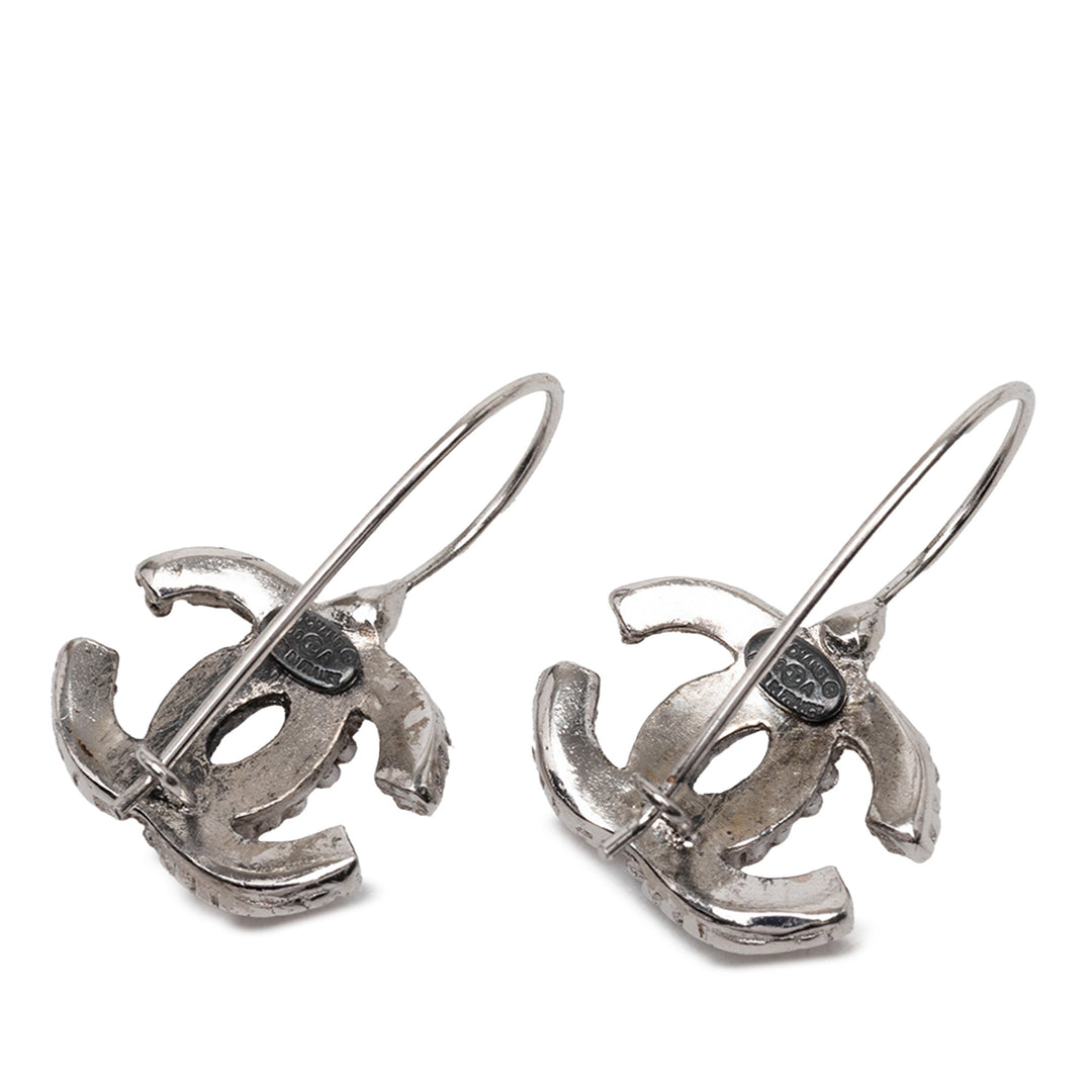 Chanel plaqué CC Hook Boucles d’oreilles