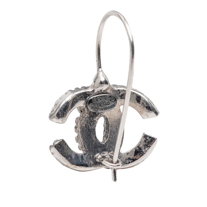 Chanel plaqué CC Hook Boucles d’oreilles
