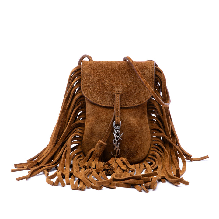 Anita Fringed Sac Toy Marron