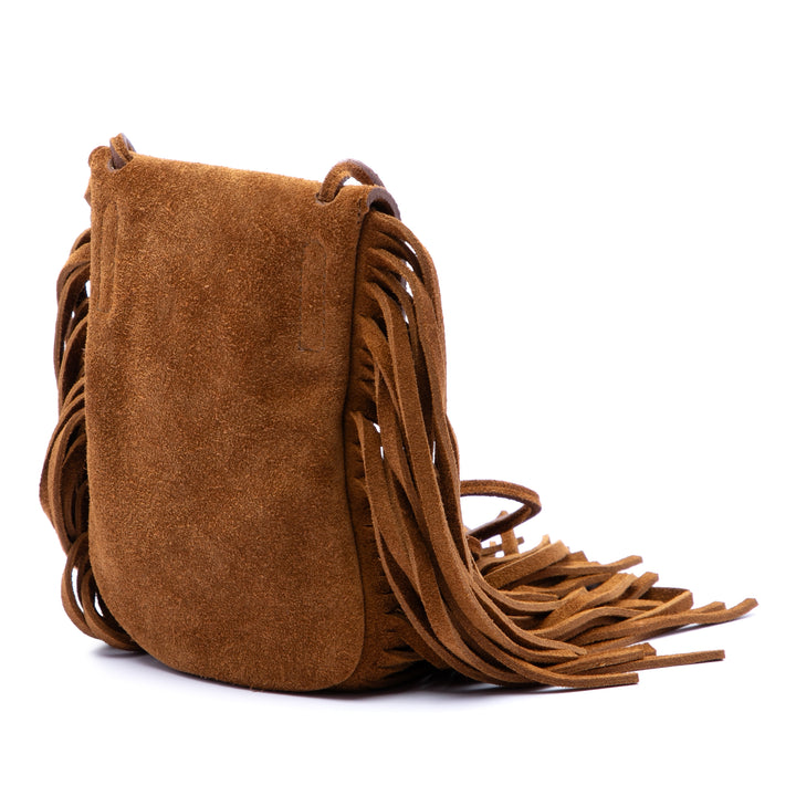 Anita Fringed Sac Toy Marron