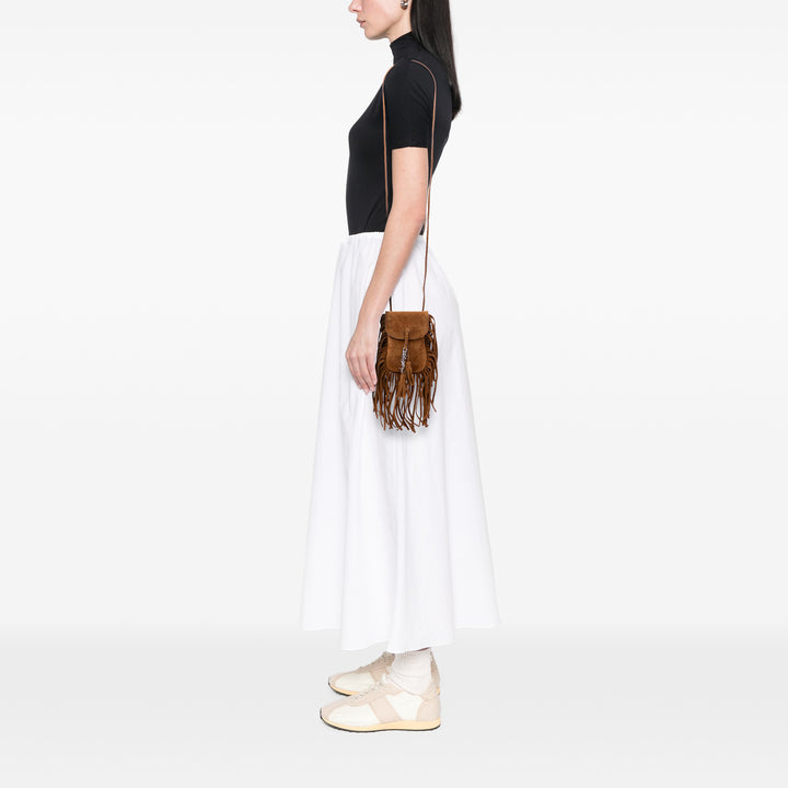 Anita Fringed Sac Toy Marron