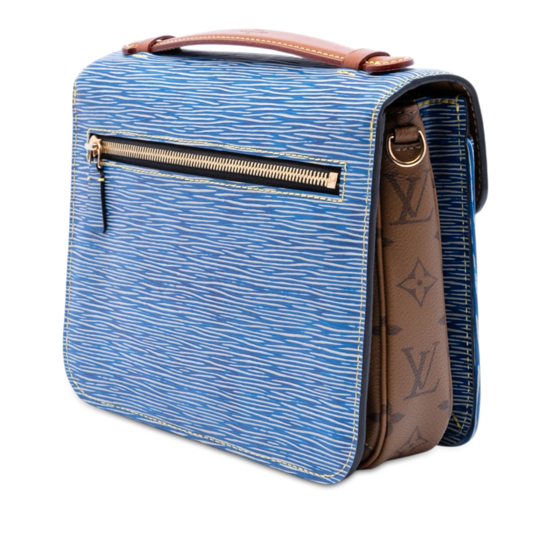 Reverse Pochette Métis Épi Bleu