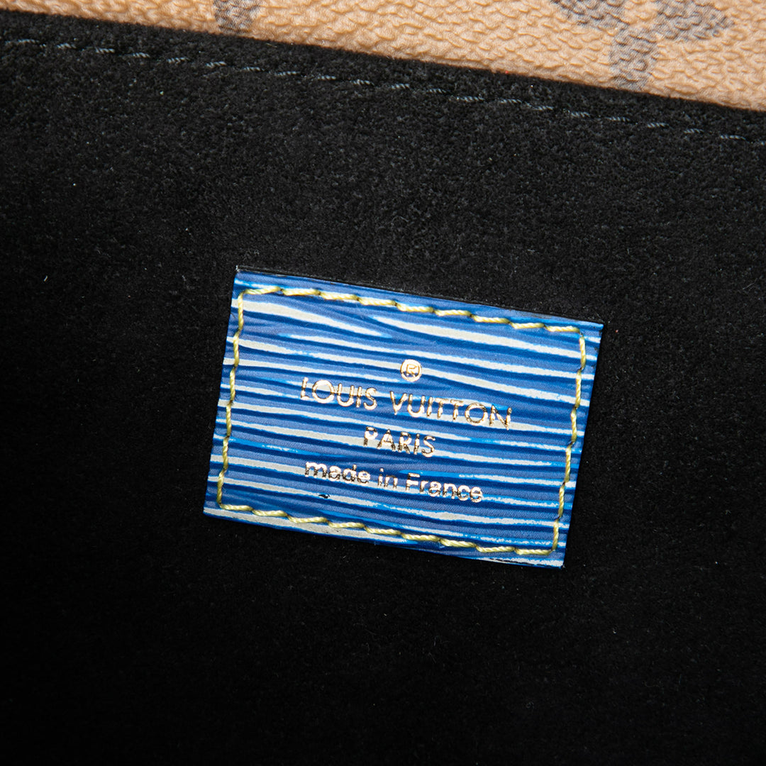 Reverse Pochette Métis Épi Bleu