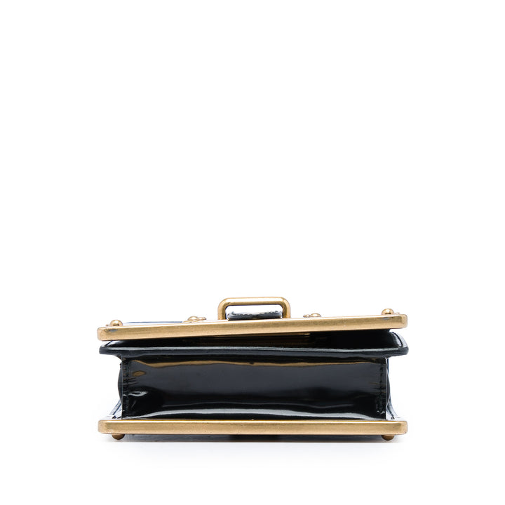 Prada Sac bandoulière Spazzolato Cahier Micro Noir – vue 3 – GABY PARIS