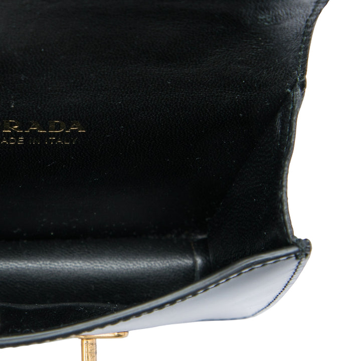 Prada Sac bandoulière Spazzolato Cahier Micro Noir – vue 4 – GABY PARIS