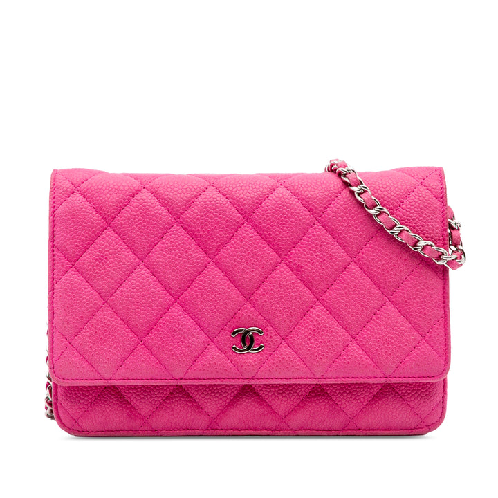 CC Caviar Wallet on Chain Pink - Gaby Paris